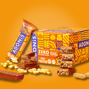 Barres Keto aux arachides et au chocolat d'Adonis (16x45gr)