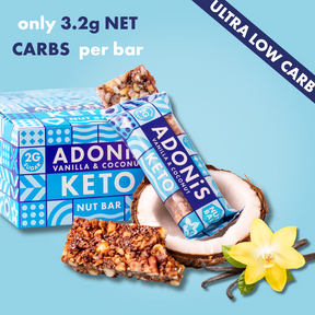 Barres Keto Nut Vanille & Noix de Coco (16x35g)